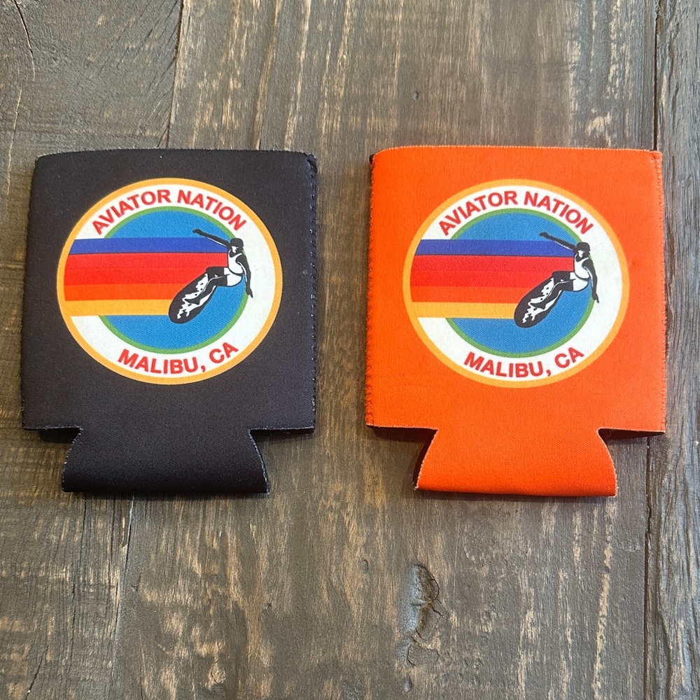 Aviator Nation Black and Orange Mug Holders - Picture 2 of 4